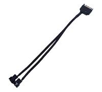 12 Splitter Di Alimentazione Di Raffreddamento Estensione Nera Per Splitter Cpu, Custodia Per Convertitore Di Cavi Per Cavi. Nero P E Cavi, Estensione Connettore Computer