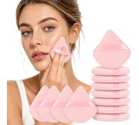 12 spugnette triangolari per cipria, soffici per cipria sciolta, cipria fissante e cipria pressata, applicatore cosmetico per viso e occhi