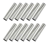 12 stampi in acciaio inox a forma di grande vite per cornetti, cannoli, coni antiaderenti in corno di crema, stampo per crema da forno, stampi per pasticceria per Natale, anniversario, pasticceria