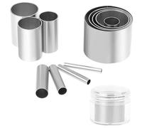 12 stampi in acciaio inox per argilla e ceramica, 3 mm-32 mm, per cottura di biscotti e fondente, per argilla e ceramica