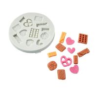 12 stampi in silicone per biscotti, biscotti, torte, cioccolato, fondente, torta, strumento di cottura al cioccolato