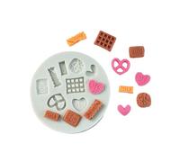 12 stampi in silicone per biscotti per fare biscotti, caramelle, cioccolato, decorazione torte, stampi in silicone per fondente, strumenti da forno per principianti