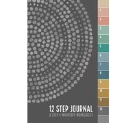 12 Step Journal and Step 4 Inventory Worksheets: Sobriety Journal for Addiction Recovery, NA / AA Notebook, 12 Step Program Workbook