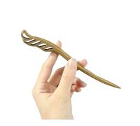 12 stili cinesi vintage forcine per capelli in legno di sandalo verde, bastoncini etnici per donne e ragazze, accessori per capelli regalo (stile 10)