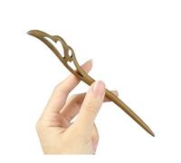 12 stili cinesi vintage forcine per capelli in legno di sandalo verde, bastoncini etnici per donne e ragazze, accessori per capelli regalo (stile 5)