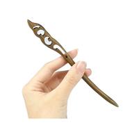 12 stili cinesi vintage forcine per capelli in legno di sandalo verde, bastoncini etnici per donne e ragazze, accessori per capelli regalo (stile 12)