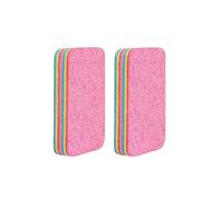 12 strati in microfibra Sponge, Layered Sponge That Can Peel The Layers, Microfiber Cleaning Sponges for Kitchen, Rainbow Colors Tearable Microfiber Rag Sponge