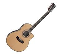 12 String Roundback Guitar by Gear4music Natural