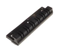 12 string Stopbar cordiera per chitarra Flat Top in nero (Bridge)