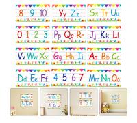 12 strisce dell'alfabeto per la classe: strisce da parete con alfabeto -