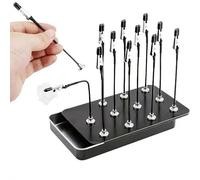 12 supporti di base per pittura a spruzzo, morsetti per aerografo, strumento per modellismo, base di supporto per pittura, clip a coccodrillo per hobby
