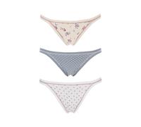 12 Tanga Slip Donna Cotonella in Cotone Bielastico Fantasia Assortite