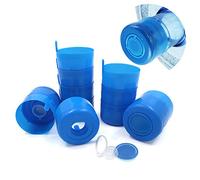 12 tappi riutilizzabili da 3 a 5 galloni, tappo a vite riutilizzabile, coperchio di ricambio per brocca d'acqua, 3 galloni, blu anti-spruzzatura