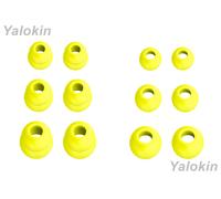 12 Tappini Orecchie per Anker Soundcore Liberty 2 Pro Air 2 1 Neo - Neon Giallo