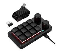 12 tastiere chiave ergonomiche delle macro di gioco con le manopole di controllo delle luci di RGBs due & il collegamento dei cavi