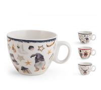 12 tazze the Noel in new bone china decorata cc 220