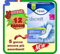 12 TENA LADY EXTRA DISCREET ASSORBENTI SCORTA DA 120 PEZZI SISTEMA ODOUR CONTROL