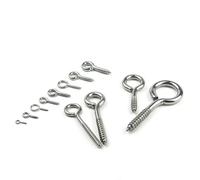 12 tipi di gancio a vite con occhiello in acciaio inossidabile 304, accessori for corde fai da te, viti for legno, for gioielli(10pcs No.5)