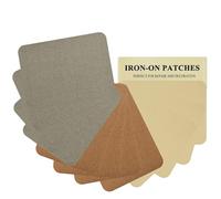 12 toppe termoadesive in tessuto di alta qualità, colla forte, kit di riparazione in 100% cotone, dimensioni 7,5 x 10,5 cm, stile misto 4