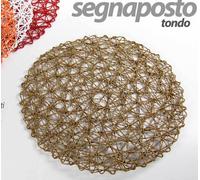 12 TOVAGLIETTA SEGNAPOSTO SOTTO PIATTO Tovaglia Rotonda TESSUTO SIN Glamour 38cm