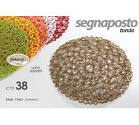 12 TOVAGLIETTA SEGNAPOSTO SOTTO PIATTO Tovaglia TESSUTO SIN Glamour COL 38CM