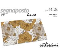12 TOVAGLIETTE TOVAGLIETTA COLAZIONE SEGNAPOSTO AMERICANA ORO FIORI FIORE 4428