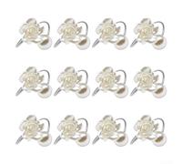 12 tovaglioli floreali per anelli per decorazione da tavolo con motivo floreale da utilizzare con portatovaglioli in occasione di eventi e casa