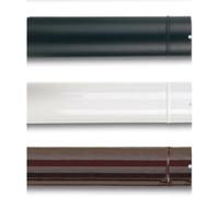 12 tubi Ø 10x100 cm acciaio smaltato bianco tubo per stufa stufe a legna