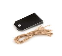12 U Etichette Lavagna 5,1 x 9,2 cm Nero Cartoncino
