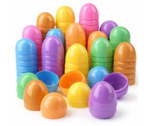 12 Uova di Pasqua, Uova di plastica, Uova a Sorpresa, da Aprire e riempire a Pasqua.