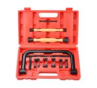 12 utensili per compressori per molle valvole con strumenti per lappatori per valvole, set di strumenti per compressione automatica con morsetto a C