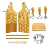 12 utensili per la preparazione della pasta, accessori per la preparazione della pasta, rullo e tagliapasta da cucina in legno, tagliere a spirale, set per spaghetti, stampi per impastare noodle a