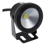 12 V 10 W faro LED piscina impermeabile luce spot lampada da esterni, alluminio, White, Flat lens （Without remote control）