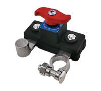 12 V/24 V Dual Voltage Battery Master Cut Off Switch, Heavy Duty Zinc Alloy Negative Pole Disconnect Tool Free Knob for Car Truck Marine Boat RV(B)