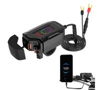 12 V-24 V Fast Charging Waterproof Type-C Adapter | Motorcycle Phone Fast Charger,for Home Daily Adventure Vehicle Road Trip Travel Work Interior Electronics