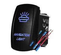 12 V/24 V Luce Illuminata Pulsante Interruttore A Bilanciere Alto Basso Zombie Faretti Per Auto Camion Camper Barche Marine Pulsante Momentaneo (NAVIGATION LIGHT)