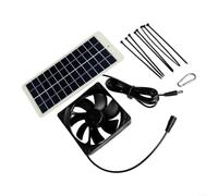 12 V 5 W Solare Per Ventilatore Di Scarico Per Pollo Per Il Raffreddamento Alloggiamento Dell'animale Domestico Canile Rifugi Per Gatti Ventilazione Esterna Ventilatore Con Pannello Pol