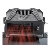 12 V Car Heater 150 W Car Hot Fan Electric Heater 24 V Car Heater - 150 W Portable Windscreen Demister and Defroster, 2 in 1 Heating and Cooling Fan with 12 V Adjustable Plug for Fast Defogging and