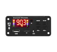 12 V Car MP3 Decoding Board, Remote Control Module with Screen Display, 3,62 x 1,61 pollici Wireless 5.0 Receiver & Amplifier for Speaker and Audio System Modification