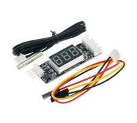 12 V per regolatore di velocità della ventola PWM con modulo di visualizzazione digitale della temperatura, 4 fili 3A DC 8 16V per la gestione programmabile della ventola di raffreddamento