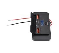 12 v Presa Caricabatteria Da Auto Con Doppio Pd3.0 E Per Porte Qc3.0 Quattro Presa Usb Per Camion Camion Camion Nero Per Superficie Montaggio Adattatore Con Flip Cover