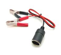12 V Pure Copper Battery Clip to Cigarette Lighter Adapter | Heavy Duty Clips Power Cable with 40A Capacity & Multi-Purpose Connector Head - Universale per auto, barche e campeggio
