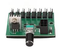 12 V PWM PWM a 8 canali Fan Splitter Controller Hub Modi regolabile Modi regolabile per 4PIN 2PIN 2PIN PC Vel con fissaggio adesivo e ampia compatibilità
