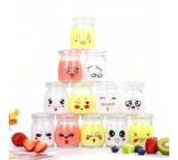 12 Vasetti per Yogurt con Coperchio, 100 ml Vasetti per Yogurt di Ricambio Bicchieri per Yogurtiera per Varoma del Bimby, Bimby Tm5/6, Multicooker