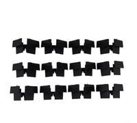 12 vassoi impilabili neri per liofilizzatore a destra, organizer verticale per vassoio, accessori, in plastica, impilabili, set per la conservazione della cucina