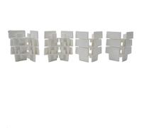 12 vassoi impilabili progettati per la raccolta per liofilizzatore destro vassoi per massimizzare lo spazio di archiviazione verticale (bianco)