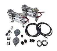 12 Volt Doppio Chrome 440C 200 PSI Compressore D'aria Kit 440C AIR