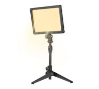 12 W Key Light, Andoer LED luce video, illuminazione da scrivania 3200 K - 5600 K dimmerabile con supporto per scarpe fredde da 1/4" e foro filettato da 1/4" per broadcasting YouTube videoconferenze,