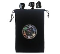 12 x 17,5 cm, sacchetto in velluto per tarocchi, morbido sacchetto con coulisse, multiuso, organizer per mazzi di dadi e gioielli, elegante sacchetto regalo per strumenti spirituali, esposizione da