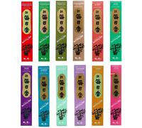 12 x 50 Bastoncini Incenso Giapponese MORNING STAR Nippon Kodo Fragranze Miste